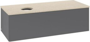 V&B Waschtischunterschrank Antao mit Beleuchtung, Anthrazit lackiert, B/T/H: 120 x 50 x 50 cm - Bild 1