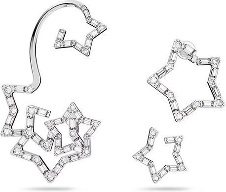 Swarovski Ohr-Manschette, Weiß, Kristall, Damen - Bild 1
