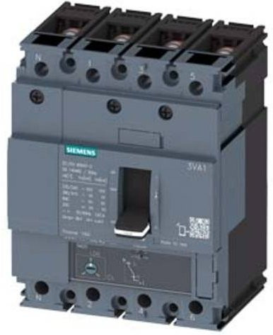 Siemens 3VA1116-3GE42-0AA0 Leistungsschalter in Grau mit einem Einstellbereich von 112 - 160A und einer maximalen Schaltspannung von 690 V/AC - Bild 1