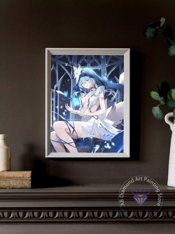 W-Wuthering-Wave-e-Cute Diamant-Malerei-Set mit Verina und Rover ShouAnRen im Anime-Stil, 5D-Diamant-Stickerei als Kreuzstich zur Heimdekoration, mehrfarbig - Bild 2