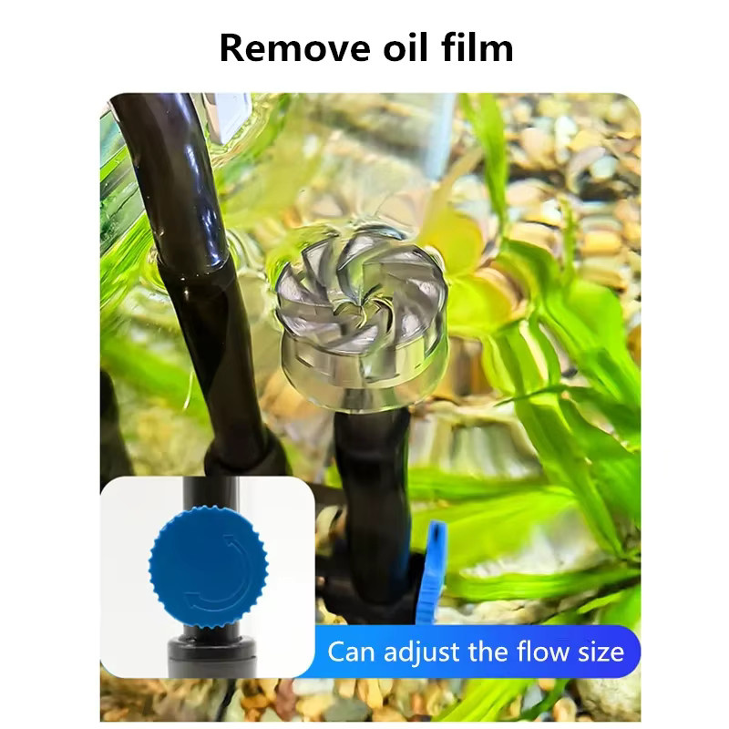SUNSUN Aquarium Vorfilter YBF-600 Wandmontierter Drei-in-Eins Filter zur Sauerstoffanreicherung und Fischkot-Trennung - Bild 2