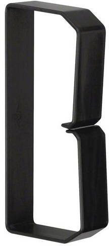 Hager B601203 Klammer aus Kunststoff in Schwarz, 50 Stück, B: 120 mm, H: 60 mm - Bild 1
