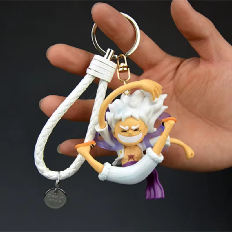 One Piece Schlüsselanhänger Luffy Zoro, PVC-Figur, Zubehör - Bild 1