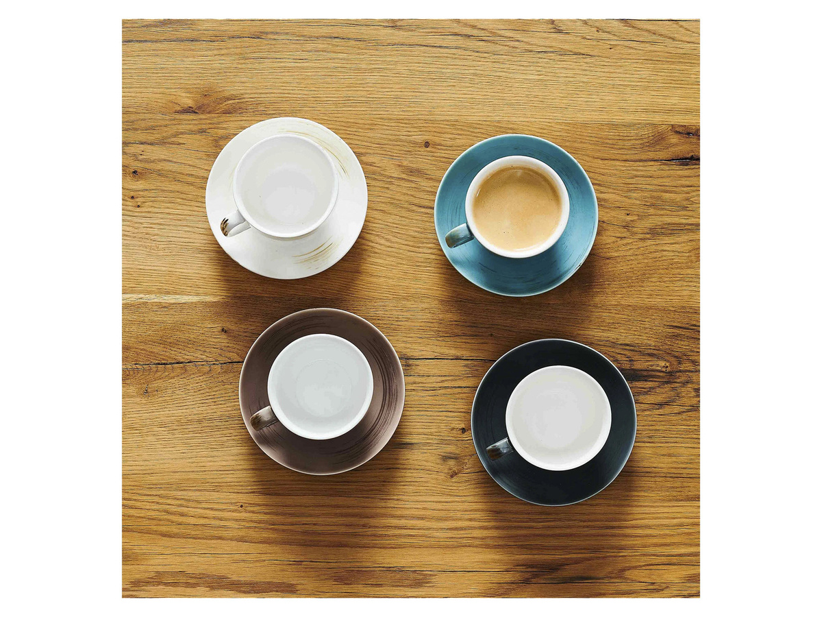 Mäser Kaffeetassen-Set Derby aus Porzellan, 8-teilig, Weiß, Beige, Grau und Multicolour - Bild 2