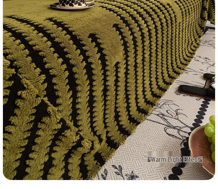 Hochwertiges Plüsch-Sofahandtuch aus Flanell in Violett, B/T: 180 x 130 cm - Bild 3