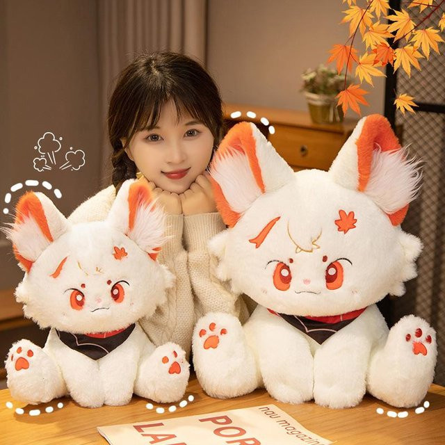 Genshin Impact Kaedehara Kazuha Scaramouche Xiao Katze Puppe, Plüschtier, 42cm - Bild 1