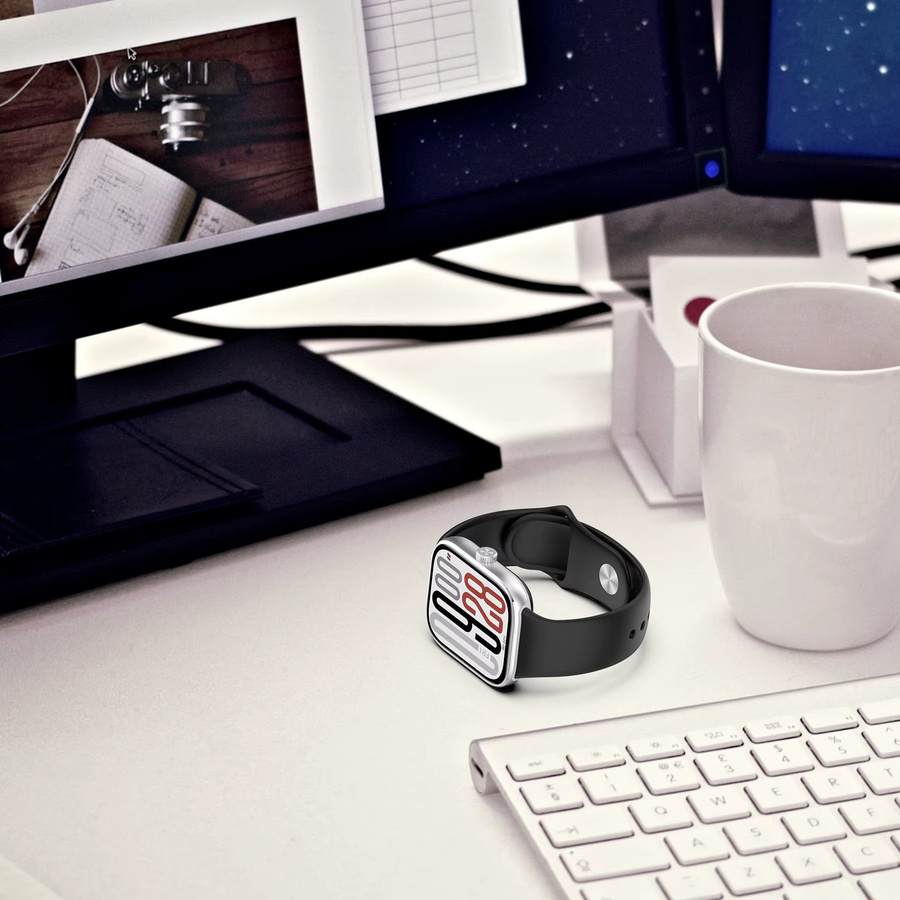 RWBANDS Uhrenarmband Silikon, Schwarz, Unisex - Bild 3