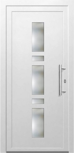 KNOCK Kunststoff-Haustür MAIA in Weiß mit Glaseinsatz und modernem Design, Höhe: 210,0 cm - Bild 1