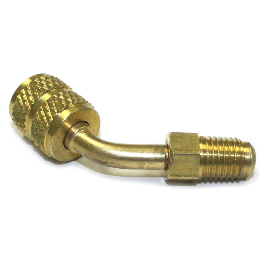 VIBRATITE HVAC-Adapter für Mini-Split-Klimaanlagen, Vakuum-Ladeadapter in Gold, Konvertierung von R410a 5/16 SAE Innengewinde auf 1/4 SAE Außengewinde-Anschluss - Bild 2
