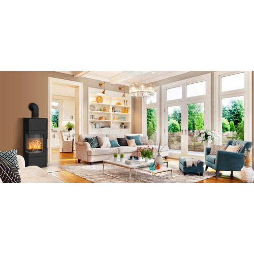 FIREPLACE Kaminofen Royal aus Stahl in Schwarz mit 6 kW Leistung - Bild 3