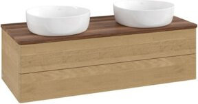 V&B Waschtischunterschrank Antao ohne Frontstruktur in Honey Oak, B/T/H: 120 x 36 x 50 cm - Bild 1