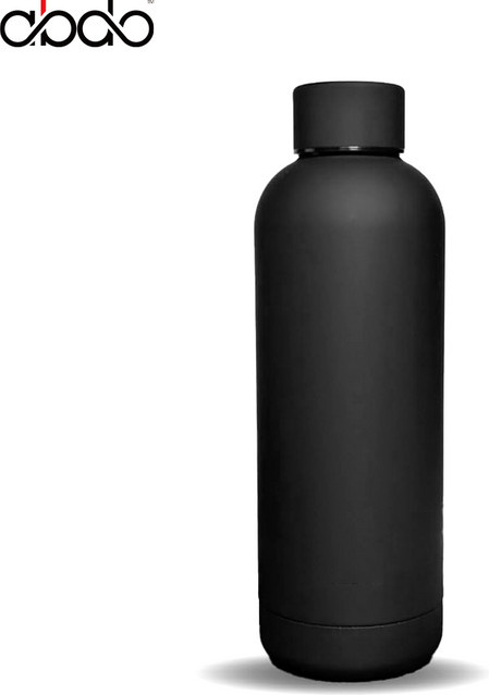 Abay Thermosflasche aus Edelstahl in Schwarz als isolierter Vakuumbecher für Sport und Alltag - Bild 1