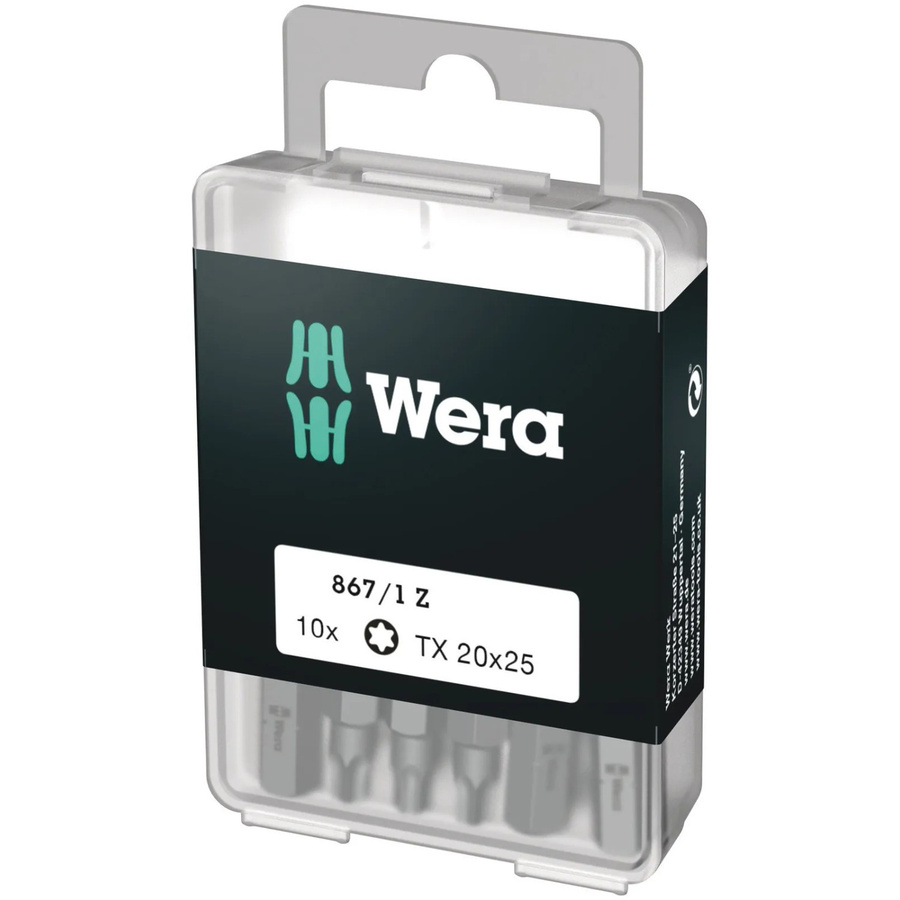 Wera Torx-Bit T 20 aus legiertem Werkzeugstahl, 10 Stück - Bild 2