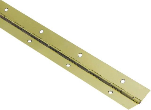 Hettich Stangenscharnier aus Stahl in Messingoptik, Schraubmontage, Länge: 600 mm, Breite: 32 mm - Bild 1