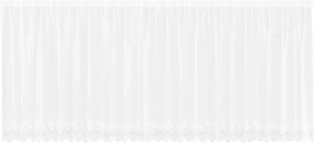 vidaXL Spitzenvorhang aus Polyester in Weiß, B/H: 600 x 180 cm - Bild 1