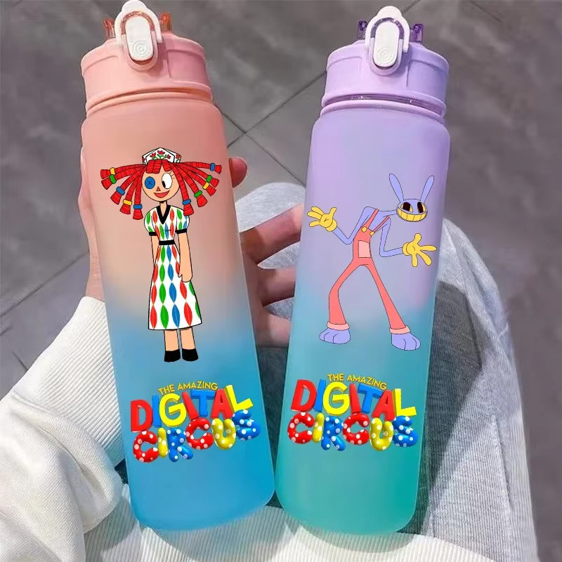 Bandai Trinkflasche The Amazing Digital Circus mit Strohhalm, Mehrfarbig, 750 ml - Bild 2