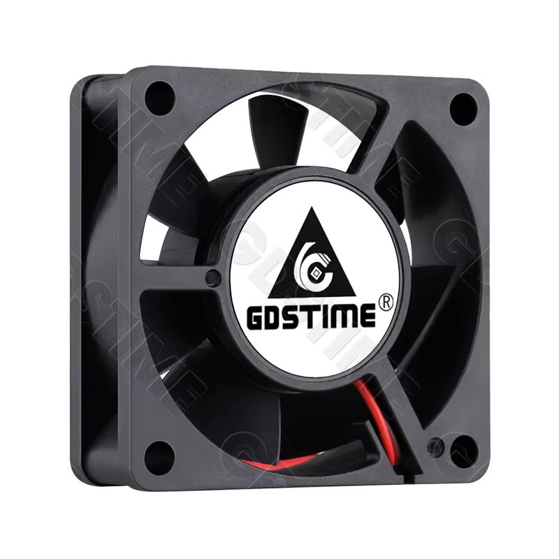 GDSTIME Axiallüfter 6020 Gehäuselüfter für PC, CPU-Kühler und 3D-Drucker, Schwarz, B: 6,0 cm, T: 6,0 cm, H: 2,0 cm - Bild 2