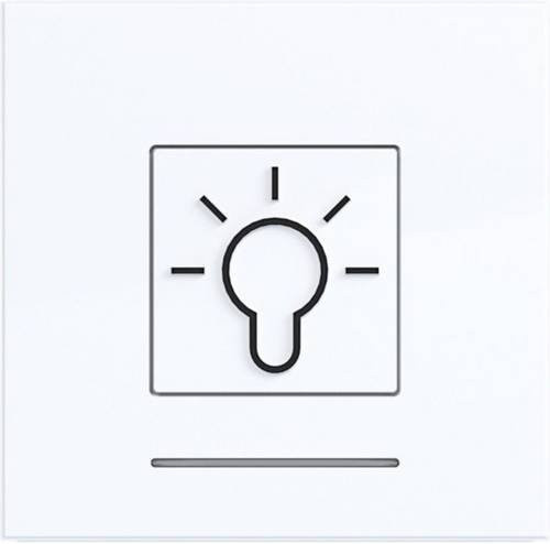 Hager Wippe Lichtweiß glänzend WAW1092WG Schalter aus Kunststoff - Bild 1