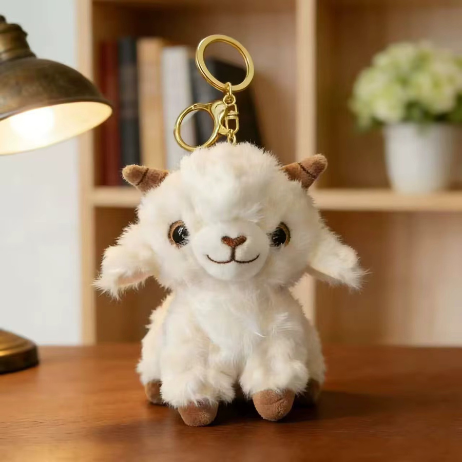 PP-Baumwoll-Plüsch-Lamm-Puppe, Plüsch-Anhänger, Paar-Schlüsselanhänger - Bild 5