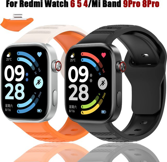Xiaomi Uhrenarmband Silikon, orange, Unisex - Bild 1