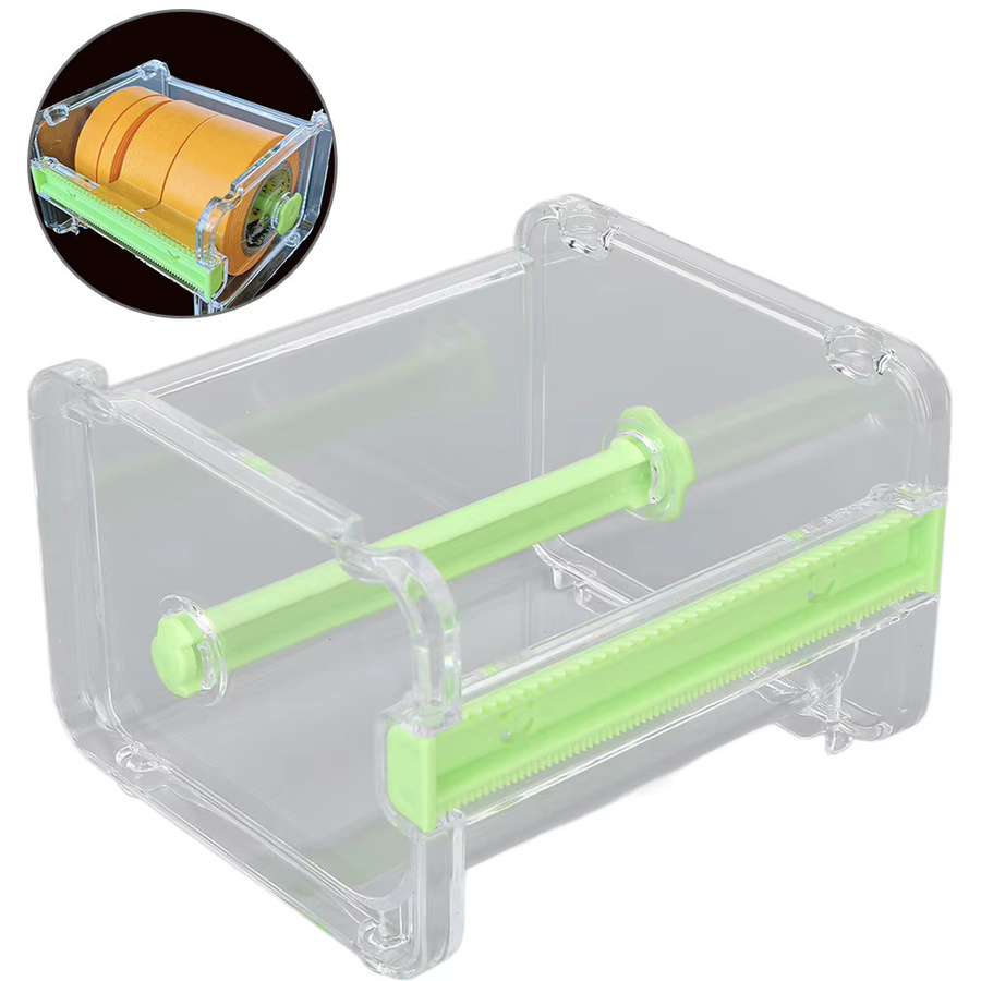SANMERSEN Washi Tape Spender und Cutter aus Kunststoff in Transparent für DIY-Malerei und Büroaufbewahrung - Bild 2