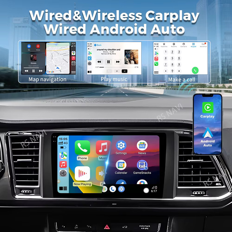 AIXNAVIS Android 16 Autoradio mit 2K Bildschirm und CarPlay für SEAT Ateca Cupra 2016 - 2021, 16G-512G, Schwarz - Bild 2