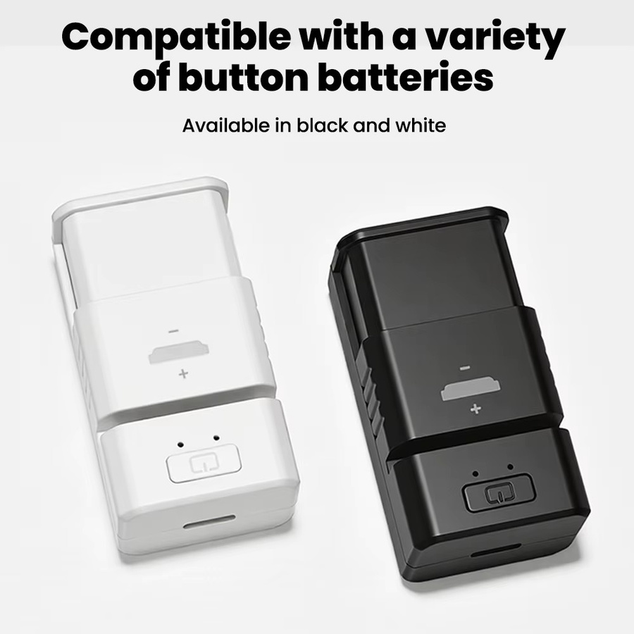 Universelles LIR-Lithium-Knopfzellen-Ladegerät mit USB-C Anschluss in Schwarz, Einzelschlitz-Ladegerät kompatibel mit LIR2032 und LIR2450 für Autoschlüssel und Laserpointer - Bild 3