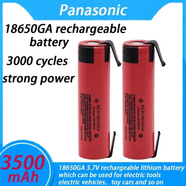 Panasonic NCR 18650GA Lithium-Ionen Akku mit 3500 mAh und 30A Entladestrom - Bild 1