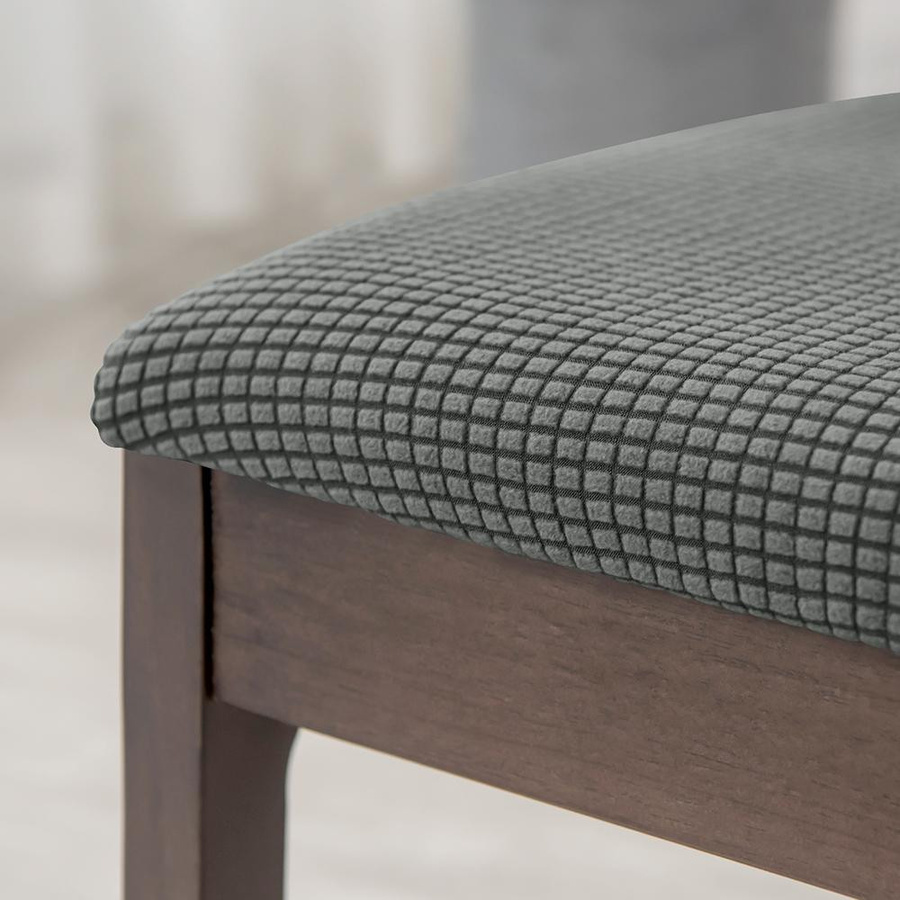 BRHUIXUE Jacquard Stuhlkissenbezüge aus Spandex-Jacquard für Esszimmerstühle, abnehmbare Stretch-Sitzbezüge aus Elasthan und Polyester - Bild 1