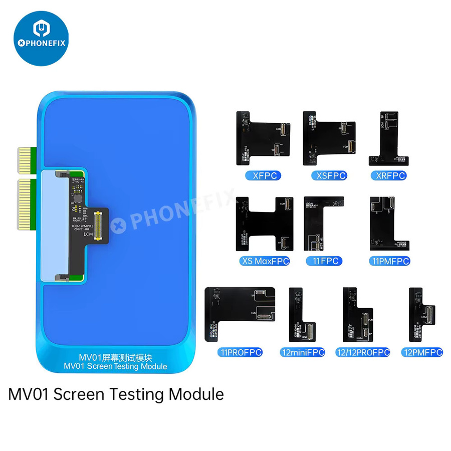 JCID MV01 Bildschirmtestmodul für V1S Pro Programmierer zur LCD-Vollfunktionstestung von iPhone, Huawei, Samsung und Xiaomi Android-Displays in Blau - Bild 3
