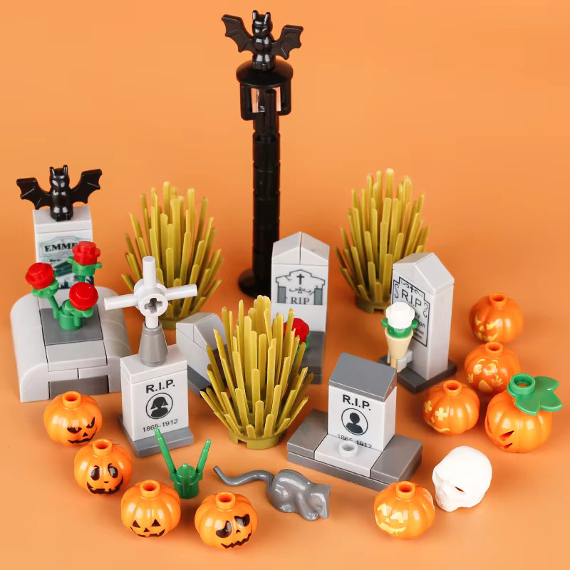 BRICKPANDA Stadt Halloween Skelett Bausteine, Bunt / Mehrfarbig - Bild 4