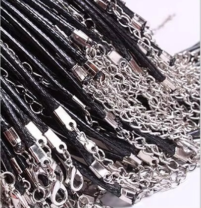 Halskettenschnur SUMOORL, schwarz, gewachst, Unisex - Bild 4