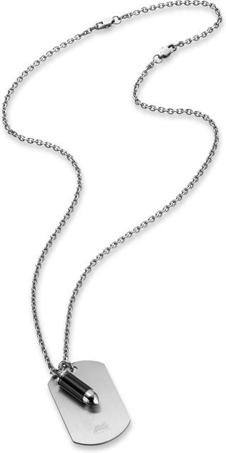 Save Brave Halskette Edelstahl, Silber, Herren, 50 cm - Bild 1