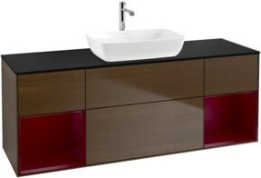 V&B Waschtischunterschrank Finion mit Wandbeleuchtung, Breite: 160 cm, Tiefe: 50,1 cm, Höhe: 50,1 cm - Bild 1