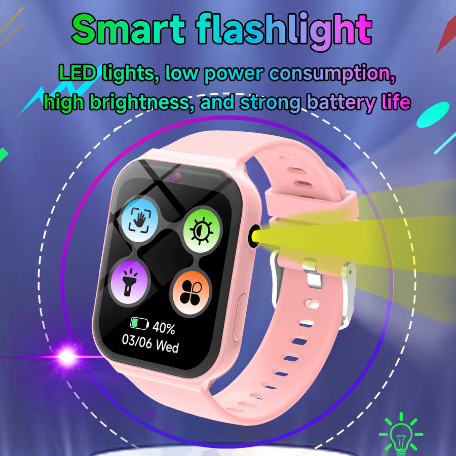 SIMSONLAB Smartwatch, pink, Kunststoff, Kinder, Unisex - Bild 5