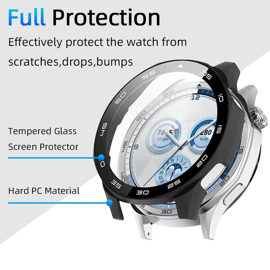 OAKCHARM Hülle für Huawei Watch GT 5/GT5 Pro 46 mm, Silikon, Roségold, Unisex - Bild 3