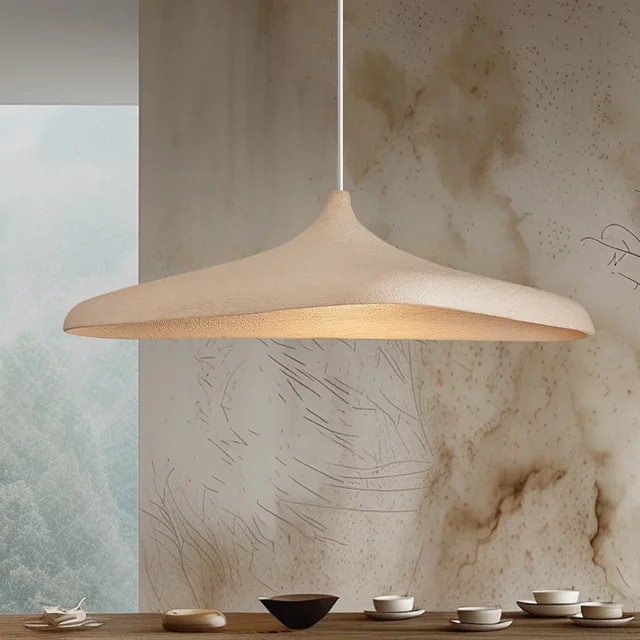 SaloEElaitte Wabi Sabi Stil LED Anhänger Lampe für Wohnzimmer und Esszimmer mit E27 Fassung - Bild 1