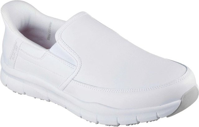 Skechers Arbeitsschuhe Broxtin Nampa Herren aus Leder in Weiß Größe 44 - Bild 1