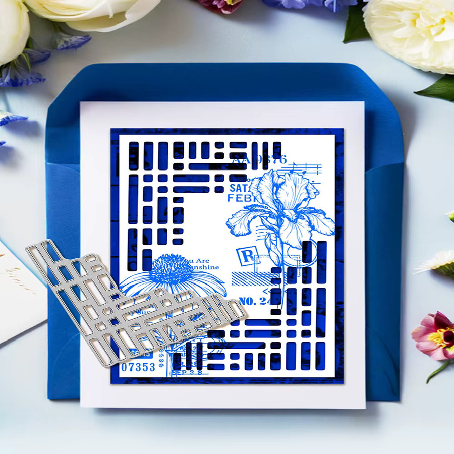 Kohlenstoffstahl Stanzformen für Scrapbooking und Fotoalben, dekorative Prägung für Papierkarten, gemischte Formen, B/T/H: 15,2 x 10,3 x 0,08 cm - Bild 2