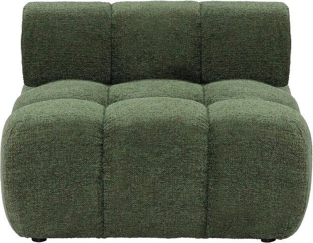 Vente-unique Sessel Facivil mit gerader Rückenlehne in Grün meliert, Höhe: 94 cm, Breite: 70 cm, Tiefe: 70 cm - Bild 1