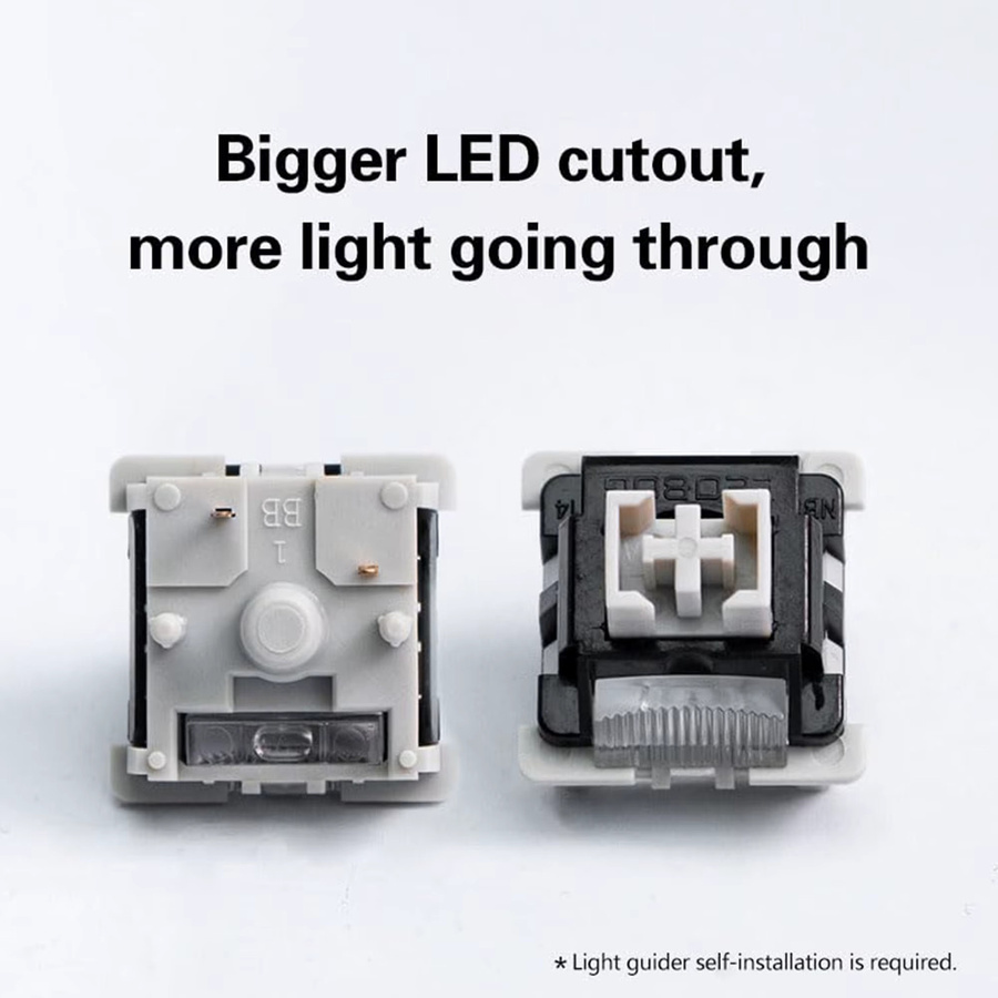 Leobog GrayWood V4 Mechanische Tastaturschalter 5-Pin Linear 40gf für Gaming-Tastaturen - Bild 2