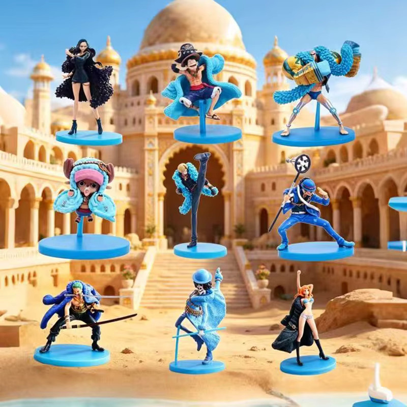 Bandai One Piece Actionfigur, Luffy Nami Robin Zorro, Blau, Bunt / Mehrfarbig - Bild 2