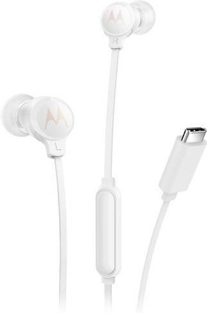 Motorola In-Ear Kopfhörer Weiß mit Mikrofon-Stummschaltung