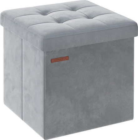 SONGMICS Sitzhocker Sitzbank als Aufbewahrungsbox mit Deckel, belastbar bis 300 kg