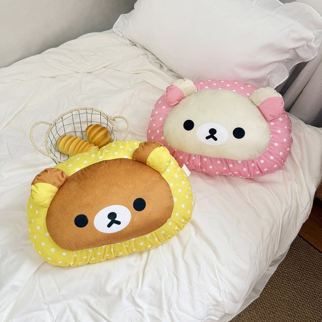 Rilakkuma Kawaii Bär Stofftier Kissen in Multicolor als weiches Sofakissen und Raumdekor - Bild 1