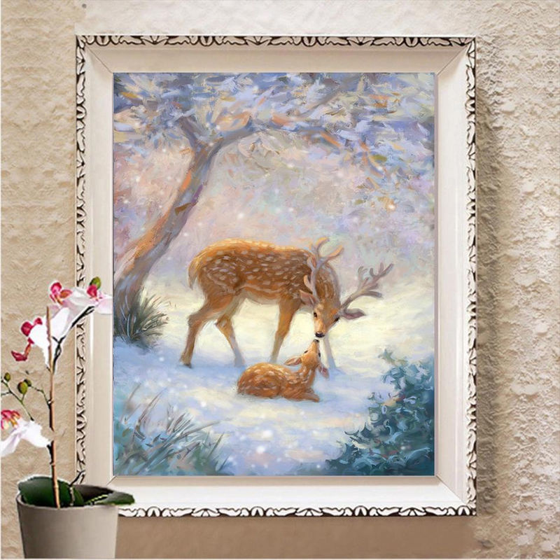 FIYO Diamond Painting Set 5D DIY Diamantmalerei mit floralem Motiv in Mehrfarbig, B/H: 20 x 30 cm - Bild 2
