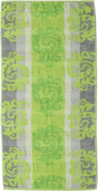 Cawo Duschtuch NOBLESSE CASHMERE in Grün, Flauschiges Baumwoll-Terry, Breite: 150 cm, Höhe: 80 cm - Bild 1