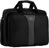 Wenger Legacy 16 Double-Gusset Notebooktasche für Laptops bis 16 Zoll in Schwarz/Grau, B: 40 cm, H: 31 cm, T: 18 cm - Bild 1