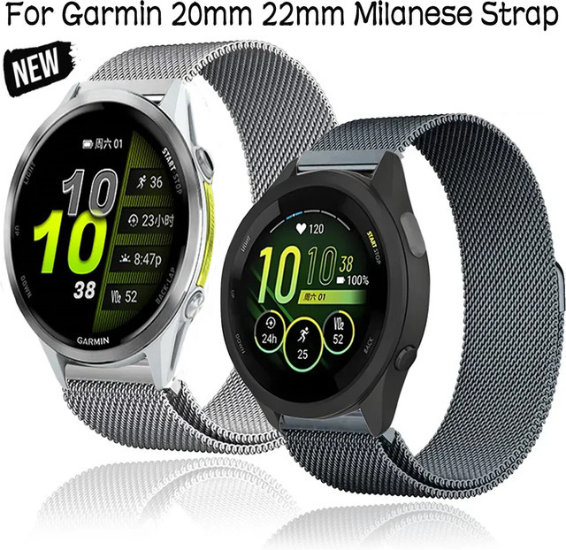 Milanaise-Armband Edelstahl, 20 mm 22 mm, Unisex - Bild 1