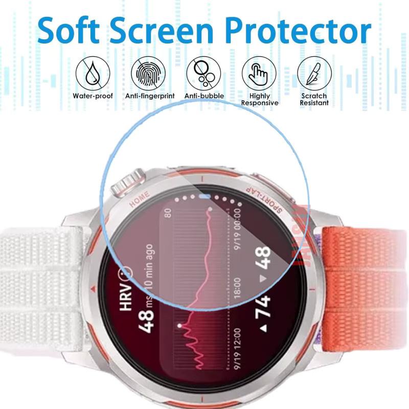 Displayschutzfolie Huawei Watch GT Runner 2, Gehärtetes Glas, Transparent - Bild 3